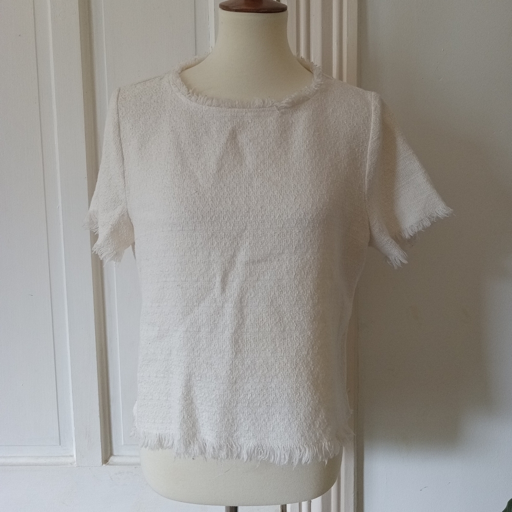 Ellison Fringe Hem Blouse, Size L